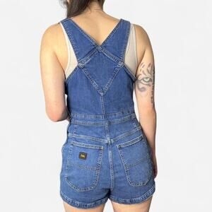 Lee denim short overalls bib